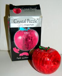 3Д пазл Красное яблоко 3D Red Apple Crystal Puzzle головоломка