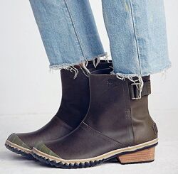 Оригинальные кожаные ботинки Sorel Slimboot Pull on 37р/23,5см