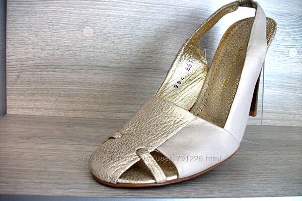 71. акция, босоножки новые натуральная кожа беж, класика к0533