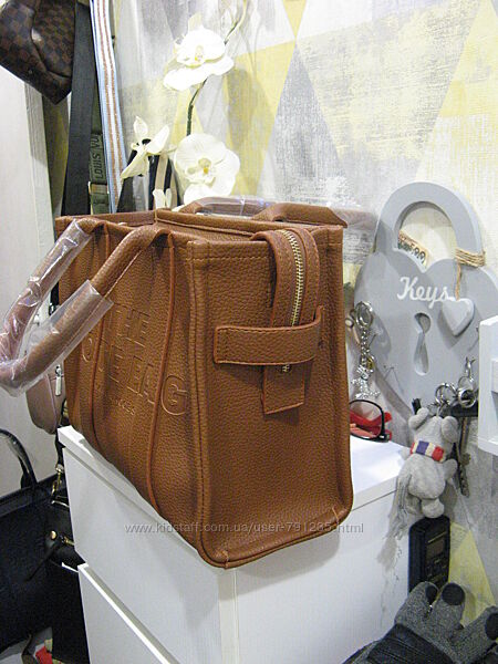 Сумка Marc Jacobs Medium Tote Bag Brown Leather