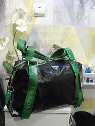 Cумка  женская Prada  Pink и Green спорт