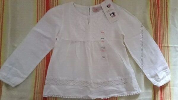 Новая нарядная белая блузка LC Waikiki на девочку 6 лет