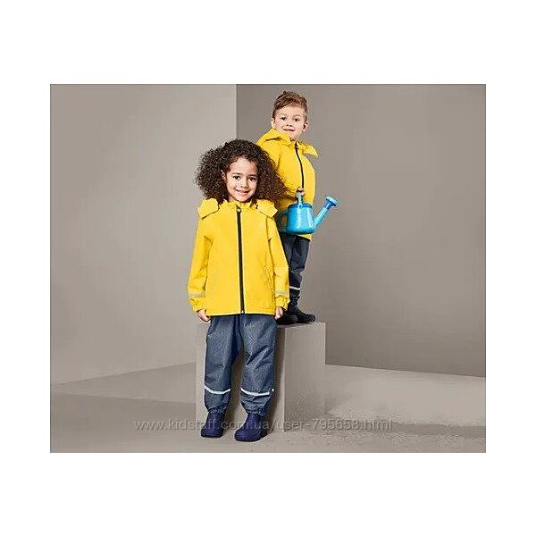 Парка на флисе от дождя дождевик грязепруф 80 86 92 98 104 110 116 Tchibo