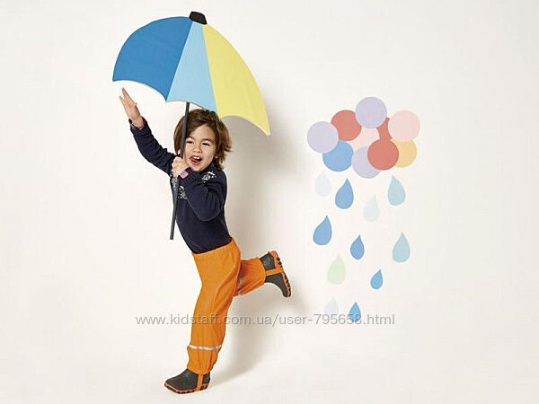 Штаны дождевик грязепруф 116 122 128 Lupilu непромокайка 