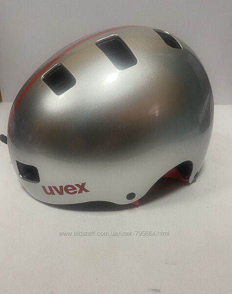 Дитячий велосипедний шолом Uvex Kid 3 Race Silver производства Германия