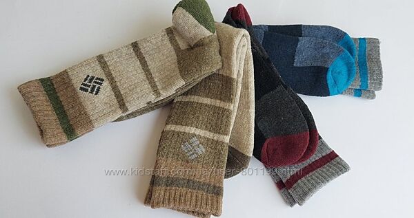 Зимние теплые носки Columbia, с добавлением шерсти, набор 4 пары р. 6-12 US
