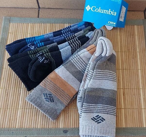 Зимние теплые носки Columbia, оригинал, набор 4 пары р. 6-12 US