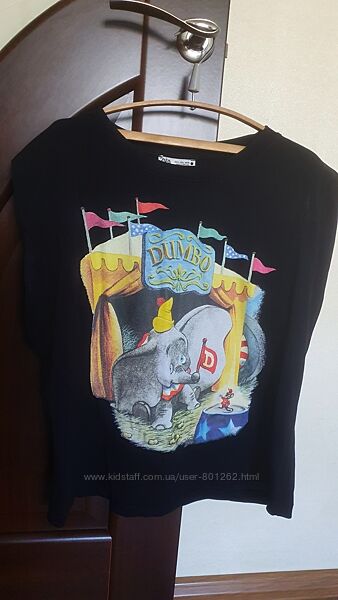 Футболка zara с подплечниками размер l в идеале