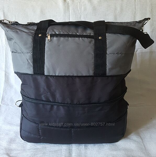 Сумка дорожня ручна кладь спортивна тканинна на синтепоні легка мяка