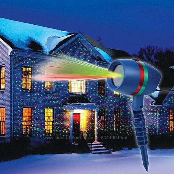 Лазерный проектор на Новый год Woterproof Garden light. Качество. Лучшая Цена