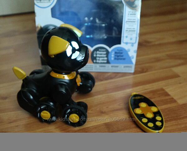 Игрушка на радиоуправлении WowWee щенок Chippies черный