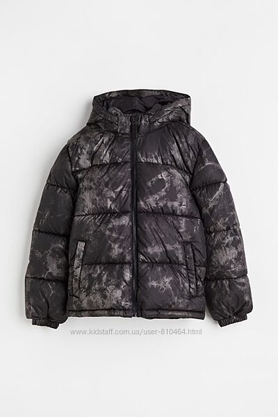 Куртка-пуфер водонепроникна зі світловідбивними елементами h&m 158 12-13y