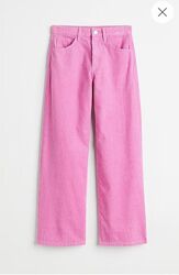 Wide Leg Високі широкі штани, вільвети від h&m 152  10-13p