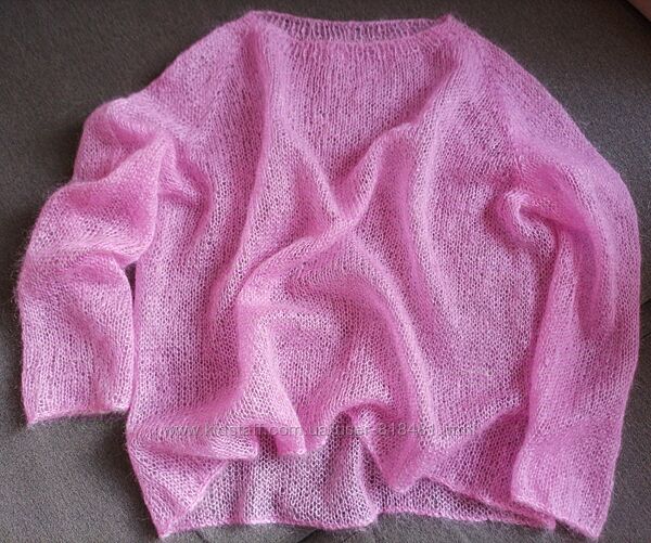 Свитер-паутинка из супер кидмохера Filati