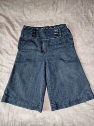 Кюлоты джинсовые, шорты, 6 - 8 лет