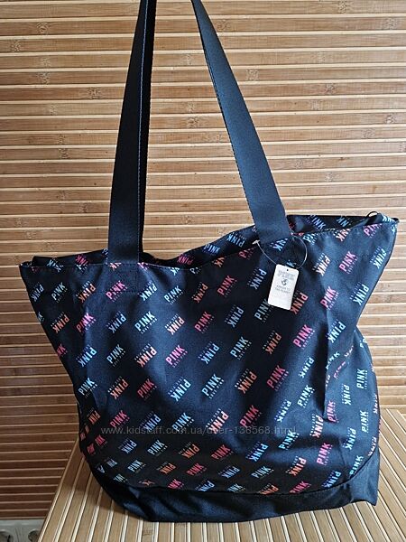 Текстильная сумка на молнии оригинал Victorias Secret PINK