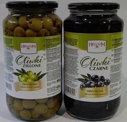 Оливки, маслины без косточек Helcom 900гр