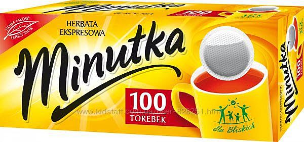 Черный чай Minutka, 100 пак