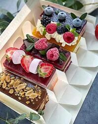 Муссовые нарезные пирожные. 10 вкусов Анастасия Коновалова