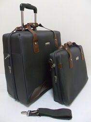 Чемодан малый 2 колеса с сумкой, с  двумя отделами для ноутбуков Samsonite