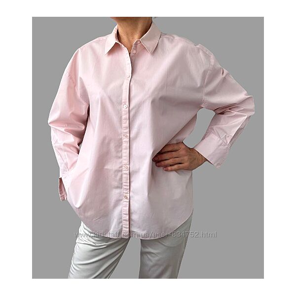 Женская розовая рубашка хлопок george/германия 48-52