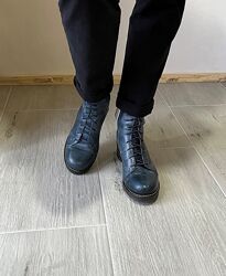 Синие ортопедические ботинки brako anatomic collection р.39 на шнурках 