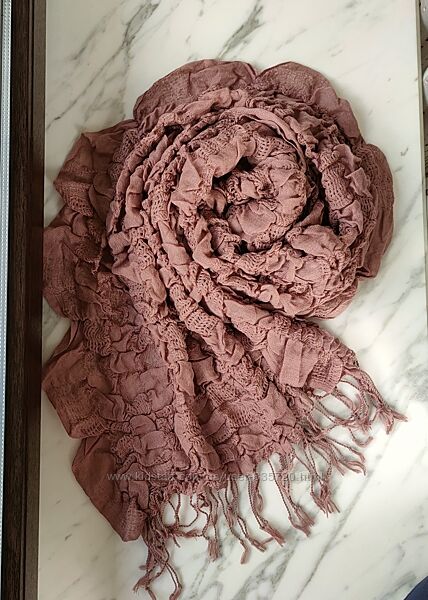 F&F Красивий фактурний шарф палантин великий