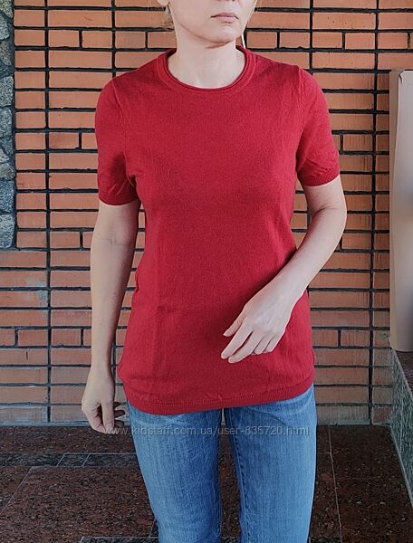 Walbusch вовна кашемір джемпер жіночий з коротким рукавом