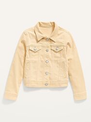 Джинсовый пиджак, куртка Олд Неви, 10-12, 14л, 16л. Old Navy. желтый черный