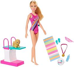 Лялька Барбі Чемпіон з плавання Barbie Dreamhouse Adventures Swim Dive