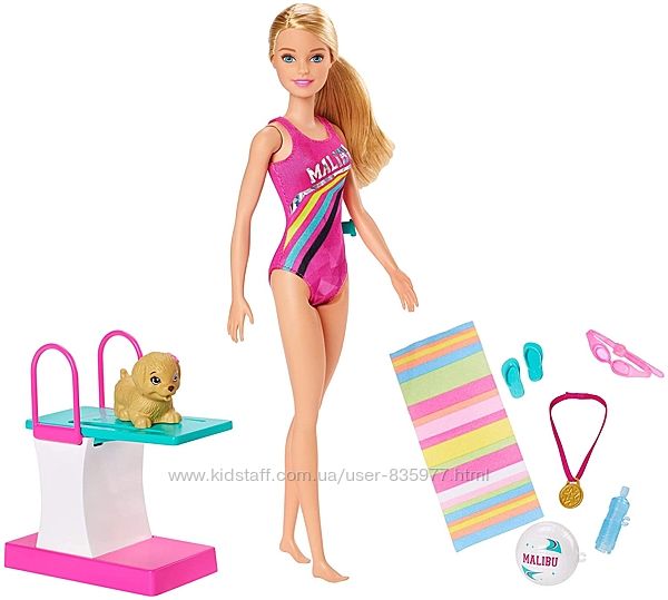 Лялька Барбі Чемпіон з плавання Barbie Dreamhouse Adventures Swim Dive