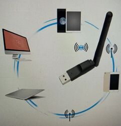 Wi-Fi адаптер MT7601 3dbi для ПК/Т2 тюнера