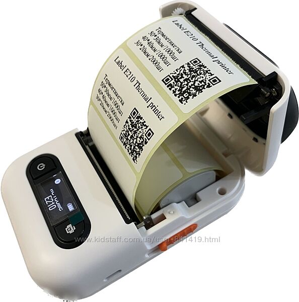 Принтер етикеток Label Printer E210 термодрук Bluetooth