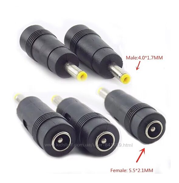 Перехідник DC 5.5/2.1 to DC 4.0/1.7