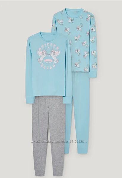 пижама піжама комплект набор Кунда Cunda єдиноріг единорог р. 146