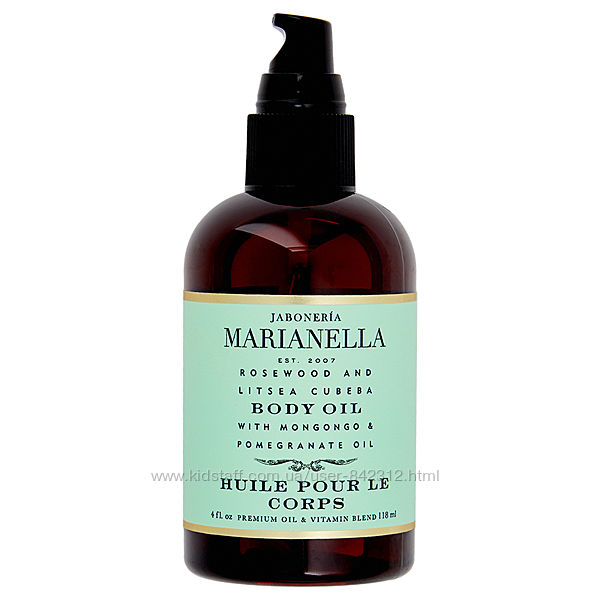 Роскошное увлажняющее масло для тела Marianella Rosewood &Litsea Body Oil