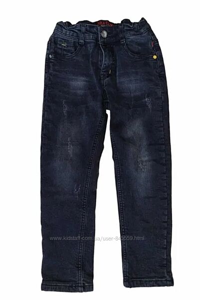 Джинсы с утеплением на мальчика р.116, 122, состояние