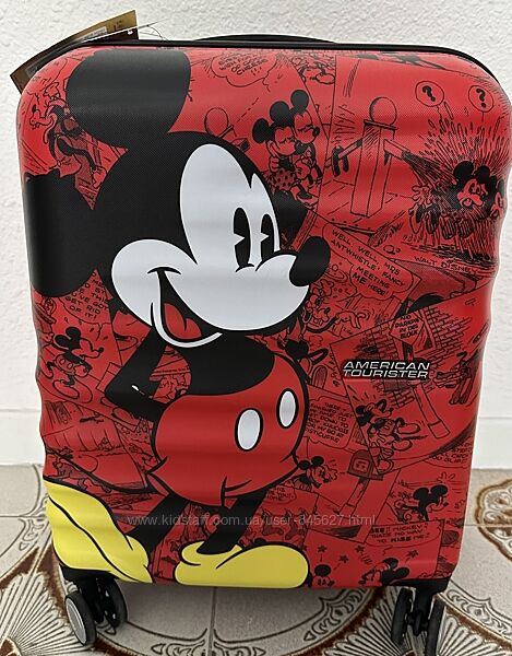 Продам чемодан American Tourister Mickey Mouse красного цвета.