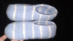 новые тапки-носки шерсть ручная работа 24 подошва