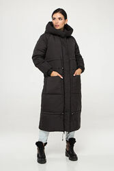Куртка зимняя Rosa удлиненная свободного кроя разные цвета размер от S-3XL