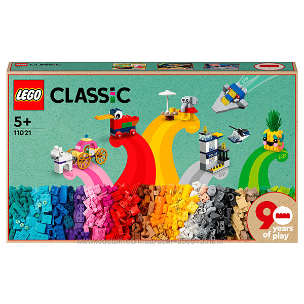 Конструктор LEGO Classic 11021 90 лет игры с 15 игрушками для детей