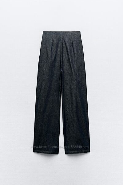  широкие джинсовые брюки zara оригинал р. м