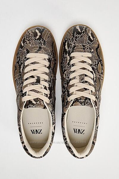 Снікерси кеди кросовки з тваринним принтом zara