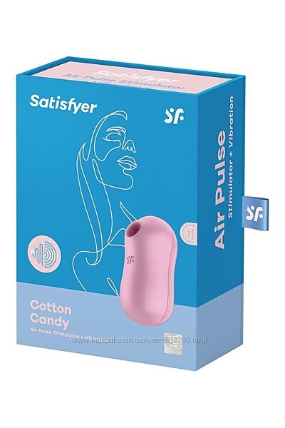 Вакуумний стимулятор із вібрацією Satisfyer Cotton Candy