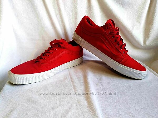 Кеды мужские красные Vans Red Размер 44, UK11, EU46