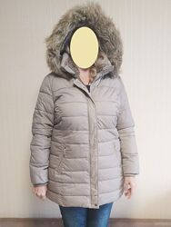 Куртка женская зимняя стеганая плащевка бежевая Dorothy Perkins Размер 54