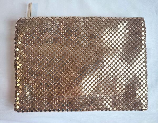 Сумка клатч нарядный золотистый Paco Rabanne