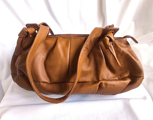 Сумка женская коричневая кожаная Hampton