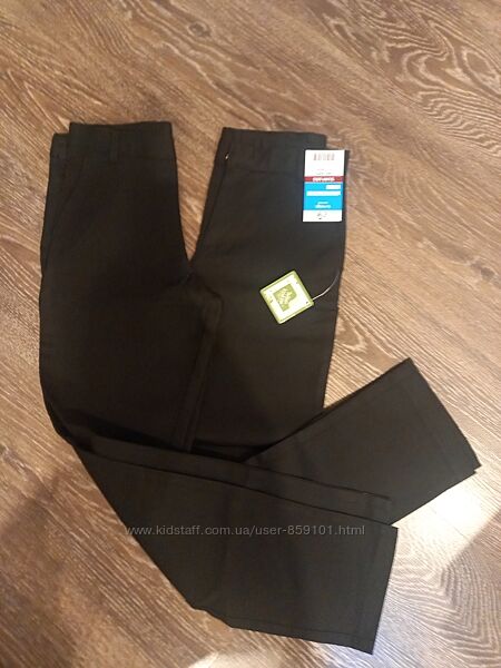 Новi шкільні штани для хлопчиків чорні George, зрiст 128-135 см