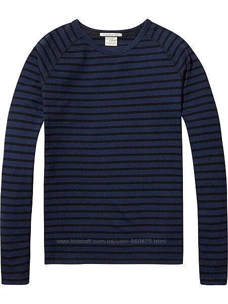 Новая футболка текстурная в полоску Scotch&Soda home alone 12/152
